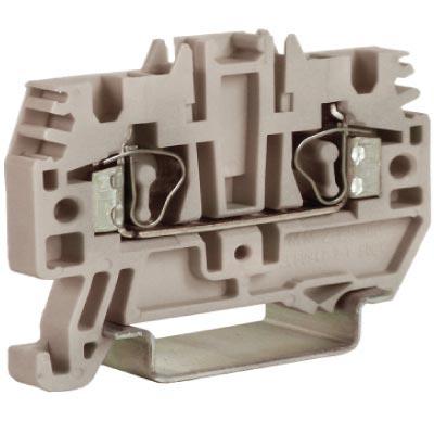 Клемма 2,5 кв серый 24А пруж. DKC HMM.2GR(Ex)