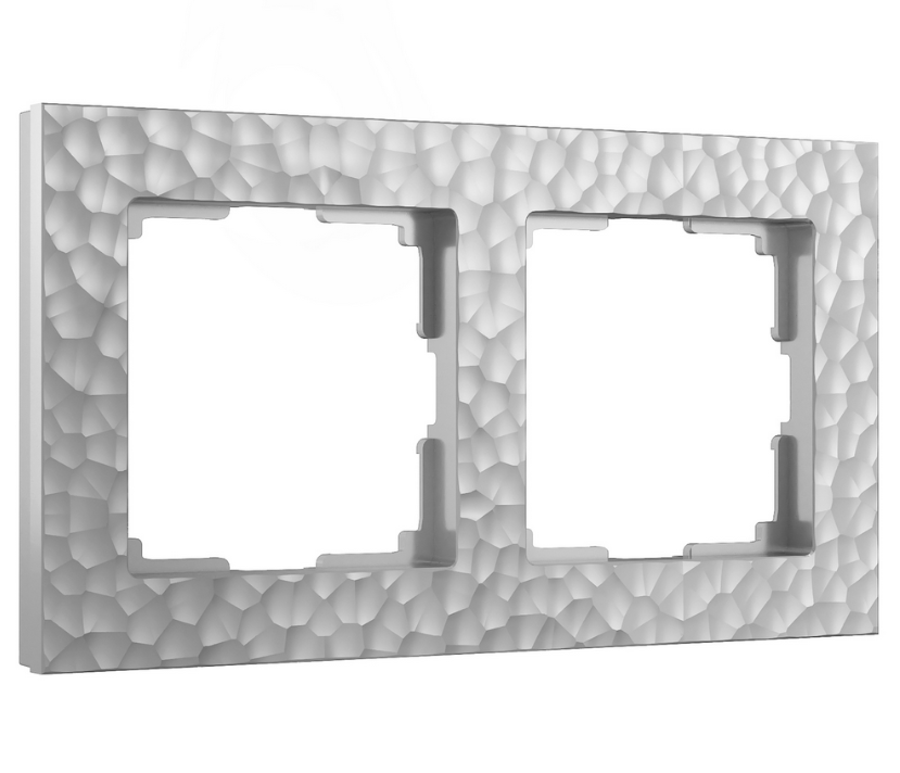 Werkel  Hammer Серебро Рамка 2-местная W0022406/ a052516