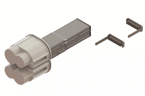 Питающий элемент + заглушка, тип 1, Cu, 2P/4P, 25A