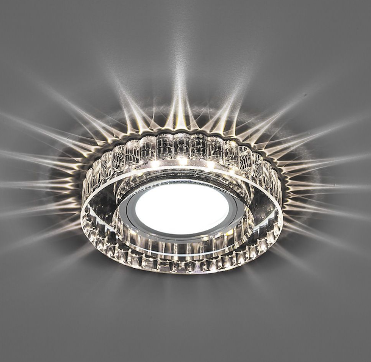 Светильник точечный Feron CD985 15LED*2835 SMD 4000K, MR16 50W G5.3, прозрачный