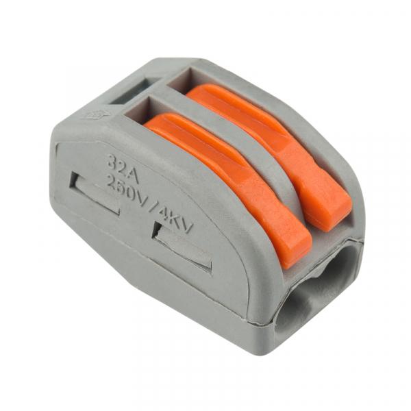 REXANT 222-412 Клемма 2-проводная универсальная многоразовая (0,08-2,5 (4) мм²) (кратно 50)